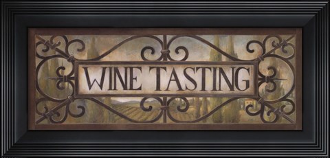 Framed Wine Tasting Print