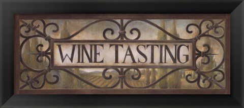 Framed Wine Tasting Print