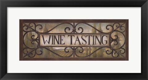 Framed Wine Tasting Print