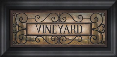 Framed Vineyard Print
