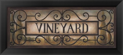 Framed Vineyard Print