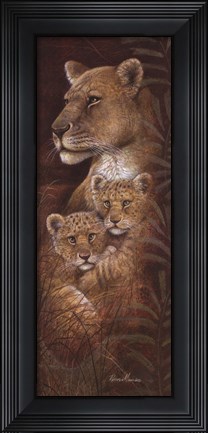 Framed Serengeti Twins Print