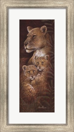 Framed Serengeti Twins Print