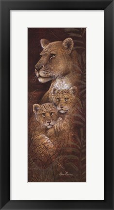 Framed Serengeti Twins Print