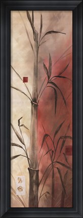 Framed Bamboo Design I Print