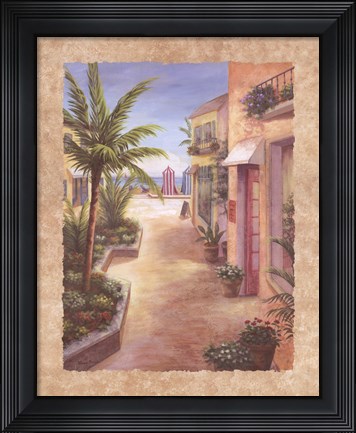Framed Down the Shore II Print