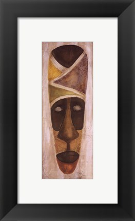 Framed Tikar Mask Print