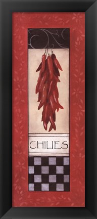 Framed Chilies Print