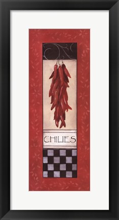 Framed Chilies Print