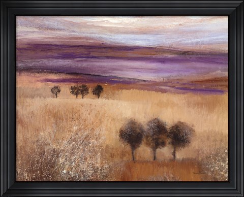 Framed Heather Landscape II Print