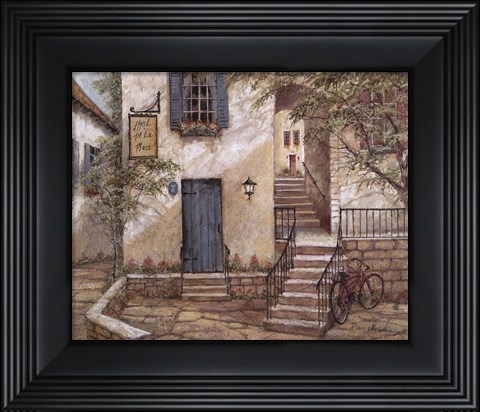 Framed Hotel de la Place Print