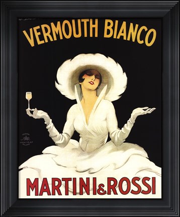 Framed Martini &amp; Rossi Print