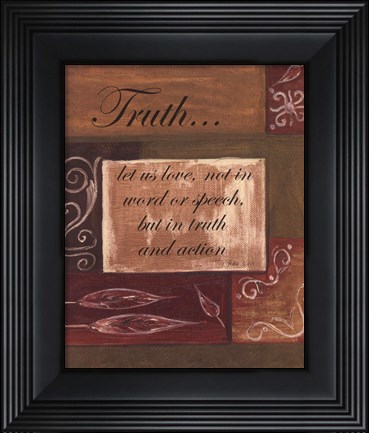 Framed Words to Live By, Dcortruth Print