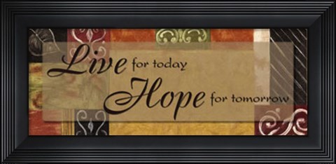 Framed Words to Live By, DcorLive for Today Print