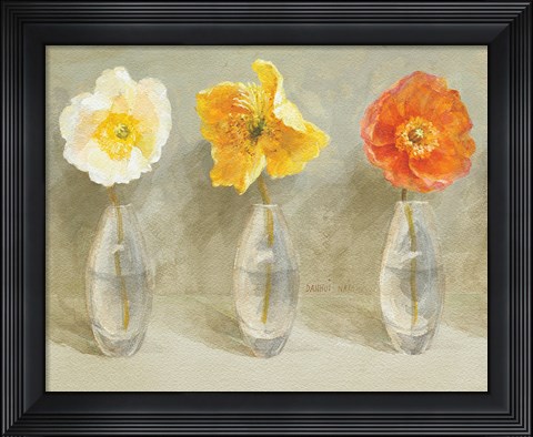 Framed Poppy Palette Crop Print