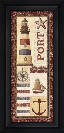 Framed Coastal III Print