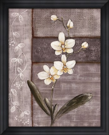 Framed Orchid Shimmer I Print
