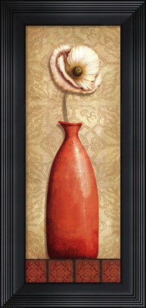 Framed Asian Red I Print