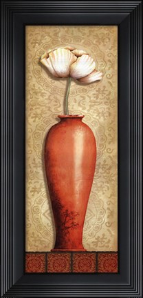 Framed Asian Red IV Print