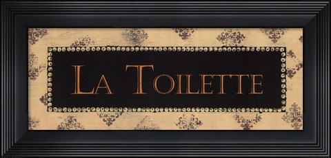 Framed French White II Print