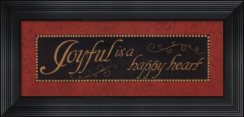 Framed Red Damask I Print