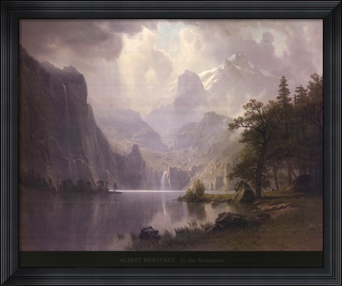 Framed In the Mountains, 1867 Print