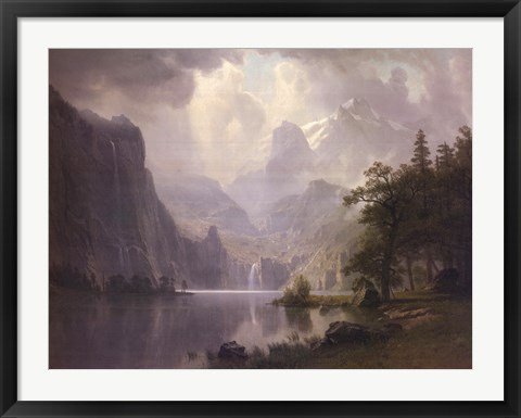 Framed In the Mountains, 1867 Print