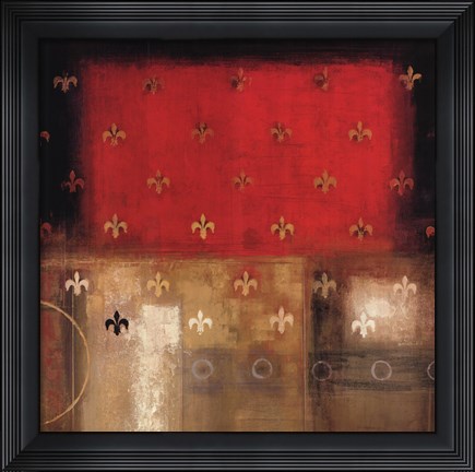 Framed Gold Patterns Print