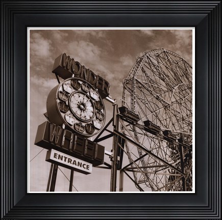 Framed Wonder Wheel Print