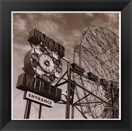 Framed Wonder Wheel Print