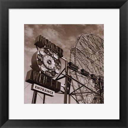 Framed Wonder Wheel Print