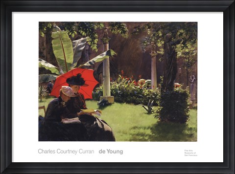 Framed Afternoon in the Cluny Garden, Paris, 1889 Print