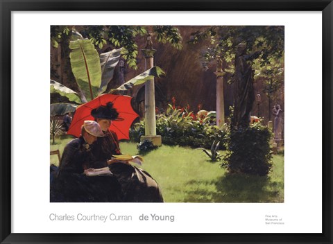 Framed Afternoon in the Cluny Garden, Paris, 1889 Print