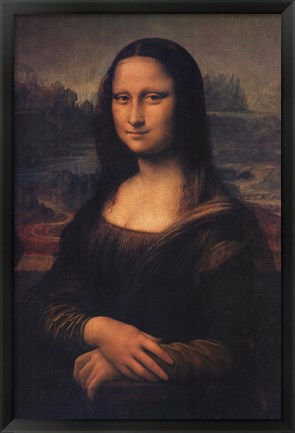 Framed Mona Lisa, c.1507 Print