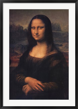 Framed Mona Lisa, c.1507 Print