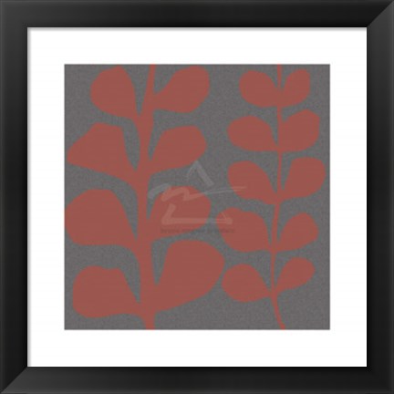 Framed Maidenhair Coral Stem (double) Print