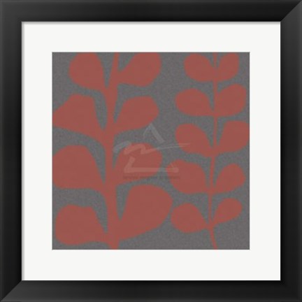 Framed Maidenhair Coral Stem (double) Print