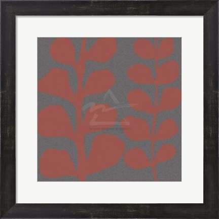 Framed Maidenhair Coral Stem (double) Print