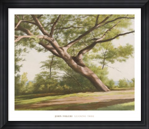 Framed Leaning Tree, 2003 Print