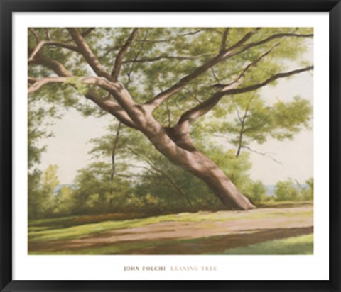 Framed Leaning Tree, 2003 Print