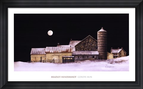 Framed Coyote Run Print