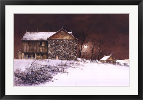 Framed Evening at Knabb Farm Print