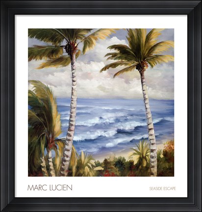 Framed Seaside Escape Print