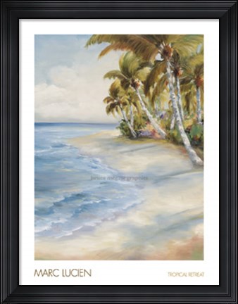 Framed Tropical Retreat Print