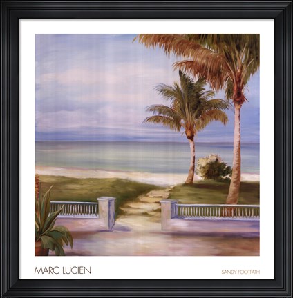 Framed Sandy Footpath Print