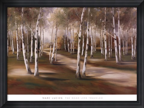 Framed Road Less Traveled Print