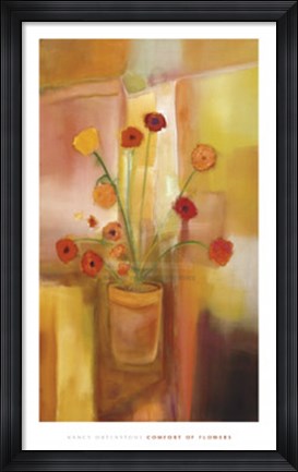 Framed Comfort of Flowers Print