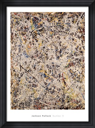 Framed Number 9, 1949 Print