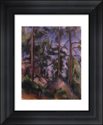 Framed Pines and Rocks (Fontainebleau), c. 1897 Print