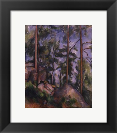Framed Pines and Rocks (Fontainebleau), c. 1897 Print